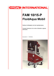 HYDAC International FAM 10-P FluidAqua Mobil Notice D'utilisation Et De Maintenance