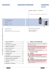 Burkert 1078-1 Manuel Utilisateur