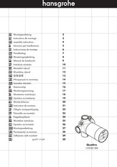 Hansgrohe Quattro 15930180 Instructions De Montage