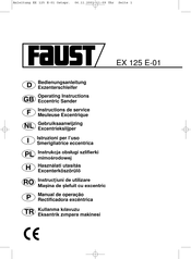 Faust EX 125 E-01 Instructions De Service
