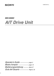 Sony SDX-S500C Mode D'emploi