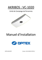 Optex AKRIBOS VC-1020 Manuel D'installation