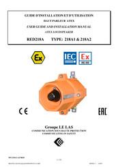 Le Las RED218AC30C1ECC Guide D'installation Et D'utilisation