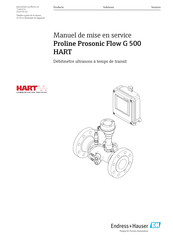 Endress+Hauser Proline Prosonic Flow G 500 HART Manuel De Mise En Service