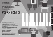 Yamaha PSR-E360 Mode D'emploi