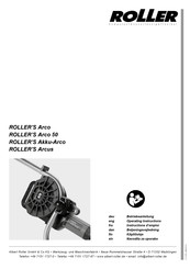 Roller Arco Instructions D'emploi