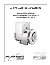 Marathon Electric MagnaPLUS 282CSL1504 Manuel D'installation