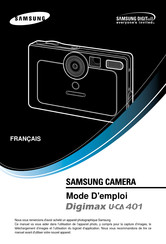 Samsung Digimax U-CA 401 Mode D'emploi