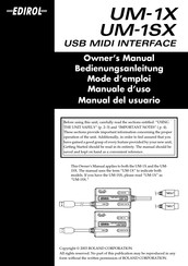 Roland Edirol UM-1SX Mode D'emploi