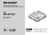 Sharp MD-MT99C Mode D'emploi