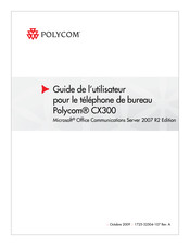 Polycom CX300 Guide De L'utilisateur