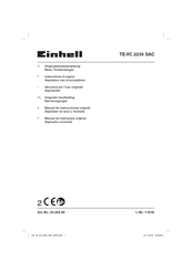 EINHELL TE-VC 2230 SAC Instructions D'origine