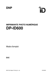Nippon DP-ID600 Mode D'emploi