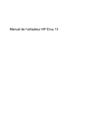 HP ENVY 13-1100EA Manuel De L'utilisateur