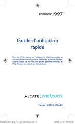 Alcatel Onetouch 997 Guide D'utilisation Rapide