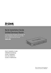 D-Link DSR-250 Guide D'installation