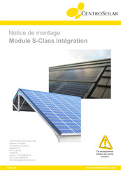 Centrosolar S-Class Pe 1323 Notice De Montage