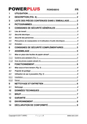 Powerplus POWE40010 Mode D'emploi