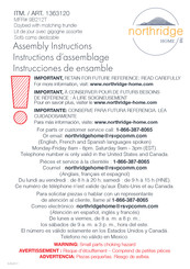 northridge 1363120 Instructions D'assemblage