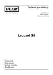 Beem Leopard G5 Mode D'emploi
