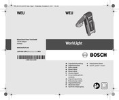 Bosch WorkLight Notice Originale