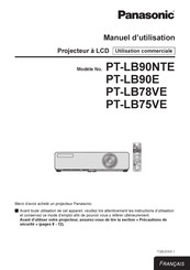Panasonic PT-LB78VE Manuel D'utilisation