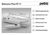 Petra electric Manicure+Plus PC 71 Mode D'emploi