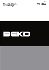 Beko DV 1160 Manuel D'utilisation