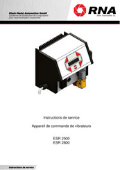 RNA ESR 2800 Instructions De Service