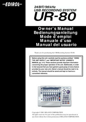 Roland Edirol UR-80 Mode D'emploi