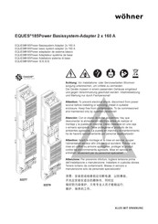 Wöhner EQUES 185Power Mode D'emploi