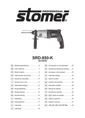 Stomer Professional SRD-850-K Mode D'emploi
