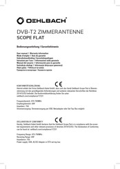 Oehlbach DVB-T2 Mode D'emploi