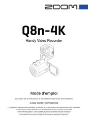 Zoom Q8n-4K Mode D'emploi