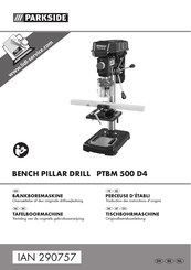 Parkside PTBM 500 D4 Traduction Des Instructions D'origine