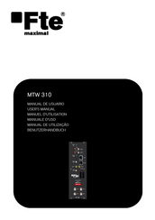 FTE Maximal MTW 310 Manuel D'utilisation