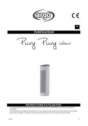 Argo Pury Pury colour Instructions D'utilisation