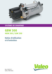 Valeo GBW 300 Notice D'utilisation Et D'entretien