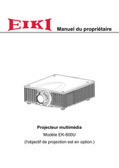 Eiki EK-800U Manuel Du Propriétaire