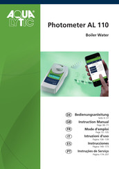 Aqualytic MD 110 AL 110 Mode D'emploi