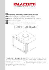 Palazzetti Ecoforno Glass Notice D'installation