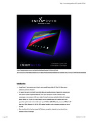 ENERGY SISTEM Neo 2 3G Guide Rapide