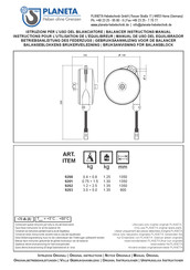 Planeta 9203 Instructions Pour L'utilisation