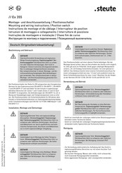 steute Ex 355 Instructions De Montage Et De Câblage