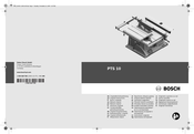 Bosch PTS 10 Notice Originale