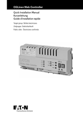 Eaton CGLine+ Web Controller Guide D'installation Rapide