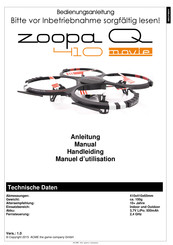 ACME Zoopa Q 410 movie Manuel D'utilisation