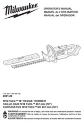 Milwaukee M18 FUEL 3001-20 Manuel De L'utilisateur