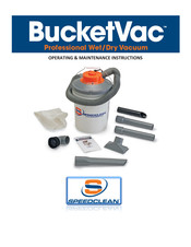 SpeedClean BUCKETVAC Instructions D'utilisation Et D'entretien