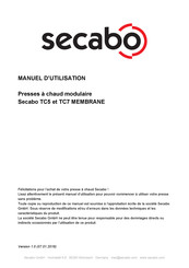 Secabo TC5 Manuel D'utilisation